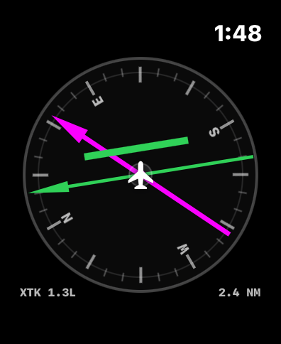 Runway HSI on Apple Watch