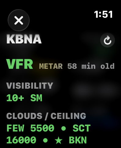 Weather on Apple Watch